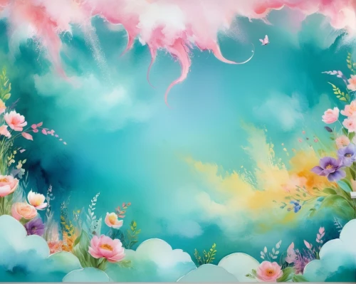 mermaid background,mermaid scales background,underwater background,unicorn background,fairy world,underwater landscape,watercolor background,fairy galaxy,crayon background,watercolor floral background,easter background,springtime background,spring background,floral background,ocean background,children's background,seabed,fairy forest,coral reef,japanese floral background,Illustration,Abstract Fantasy,Abstract Fantasy 13