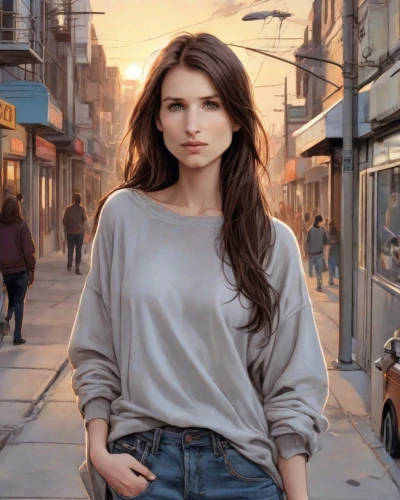 woman walking,girl walking away,young model istanbul,fashion street,a pedestrian,on the street,girl in a historic way,girl in a long,female model,hollywood actress,girl in t-shirt,digital compositing,pedestrian,city ​​portrait,santa monica,palo alto,sprint woman,young woman,the girl at the station,sanfrancisco,Digital Art,Comic