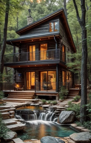 the cabin in the mountains,house in the forest,log home,house in the mountains,house in mountains,beautiful home,water mill,log cabin,summer cottage,house by the water,pool house,house with lake,luxury property,tree house hotel,wooden house,timber house,brown waterfall,chalet,wooden decking,mid century house