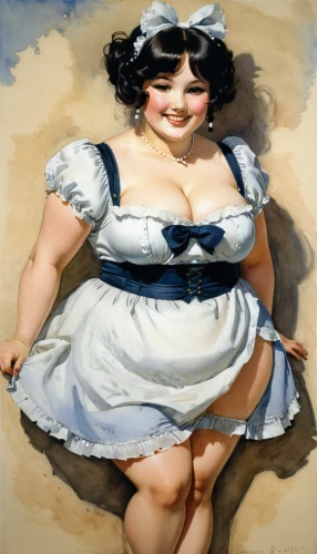 the sea maid,woman with ice-cream,pin-up girl,pinup girl,woman holding pie,advertising figure,porcelaine,pin-up,pierrot,pin-up girls,pin up girl,pin ups,bougereau,painter doll,milkmaid,pin-up model,retro pin up girl,woman eating apple,vintage doll,porcelain dolls,Illustration,Paper based,Paper Based 23