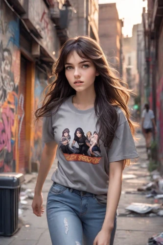 young model istanbul,girl in t-shirt,girl walking away,yerevan,tshirt,isolated t-shirt,girl in a historic way,iranian,tee,yasemin,photo session in torn clothes,woman walking,the girl's face,grunge,girl in a long,teen,istanbul,digital compositing,kadikoy,alley cat,Photography,Natural