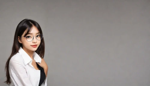 portrait background,blur office background,asian woman,girl on a white background,photographic background,with glasses,eyeglasses,transparent background,asian girl,silver framed glasses,eye glasses,japanese woman,grey background,asian semi-longhair,phuquy,white background,background vector,glasses,bia hơi,reading glasses