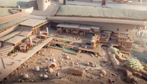 dubai desert,souk madinat jumeirah,eco hotel,qasr azraq,largest hotel in dubai,caravanserai,qasr al watan,medieval market,dubai,resort,mud village,the dubai mall entrance,huacachina oasis,3d rendering,eco-construction,jumeirah beach hotel,nativity village,shanghai disney,barangaroo,jumeirah