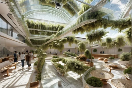 winter garden,daylighting,school design,eco hotel,eco-construction,greenhouse,sky space concept,greenhouse effect,indoor,plant tunnel,inside courtyard,futuristic art museum,indoors,hahnenfu greenhouse,garden of plants,shopping mall,palm garden,palm garden frankfurt,hotel lobby,archidaily