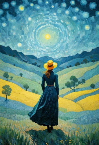 starry night,yellow sun hat,yellow grass,pilgrim,dandelion field,chamomile in wheat field,blooming field,vincent van gogh,daffodil field,vincent van gough,cosmos field,sunflower field,prairie,woman at the well,jane austen,fields,woman holding pie,little girl in wind,woman of straw,wheat field