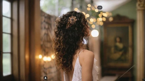 girl in a long dress from the back,back of head,bridal veil,british semi-longhair,headpiece,gypsy hair,girl in a wreath,the angel with the veronica veil,rapunzel,bridal,hair accessory,girl from the back,wedding details,diadem,indian bride,asian semi-longhair,girl from behind,updo,bridal dress,bridal accessory