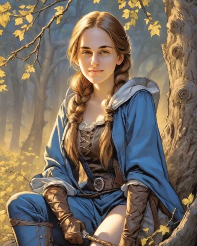 fantasy portrait,dwarf sundheim,girl with bread-and-butter,fairy tale character,fantasy picture,bran,lena,portrait background,eufiliya,mystical portrait of a girl,girl with tree,portrait of a girl,girl portrait,romantic portrait,girl sitting,custom portrait,young lady,male elf,young woman,elven,Digital Art,Comic
