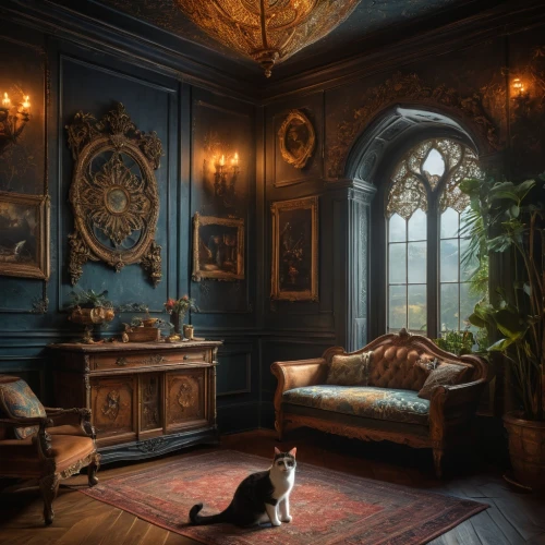 ornate room,victorian style,sitting room,victorian,interiors,dandelion hall,danish room,victorian house,antique furniture,the victorian era,great room,livingroom,armoire,billiard room,bay window,blue room,living room,stately home,interior design,the threshold of the house,Photography,General,Fantasy