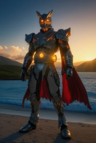 cynosbatos,mazda ryuga,thundercat,knight armor,armored animal,sand fox,garuda,coral guardian,armored,sunset glow,lone warrior,armor,skylander giants,butomus,fantasy warrior,wind warrior,gundam,iron blooded orphans,dusk,sea god,Photography,General,Realistic