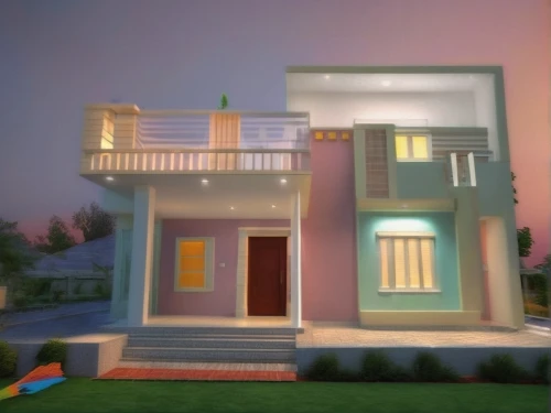 build by mirza golam pir,3d rendering,two story house,modern house,model house,smart house,residential house,small house,house painting,house shape,cubic house,cube house,3d render,3d rendered,exterior decoration,holiday villa,villa,mid century house,render,smart home