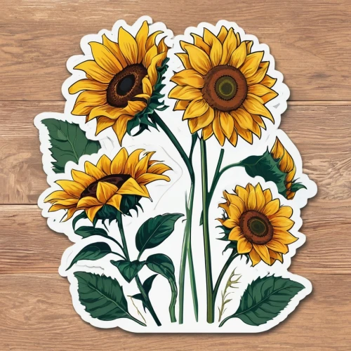 sunflower paper,sunflower lace background,woodland sunflower,sunflower coloring,sunflowers,sunflowers and locusts are together,sun daisies,sun flowers,sunflowers in vase,sunflower digital paper,floral greeting card,flowers png,retro flowers,sunflower seeds,floral border paper,wood daisy background,barberton daisies,helianthus,african daisies,daisy flowers,Unique,Design,Sticker