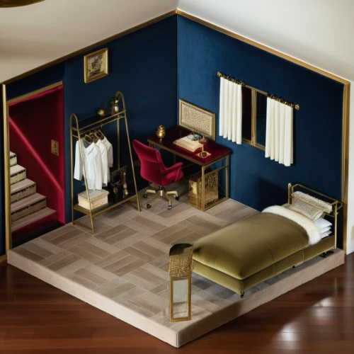 room divider,four poster,bed frame,sleeping room,laminate flooring,guest room,bridal suite,four-poster,wood flooring,boutique hotel,gold stucco frame,interior decoration,dolls houses,search interior solutions,bedroom,guestroom,modern room,parquet,flooring,luxury hotel,Photography,General,Realistic