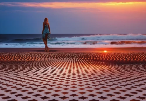 chess board,chessboards,wave pattern,beach towel,chessboard,checkered floor,sand pattern,morning illusion,red sand,sand paths,beach chair,beach chairs,walk on the beach,sand waves,yoga mats,ripples,flying carpet,lido di ostia,sand seamless,kinetic art,Illustration,Paper based,Paper Based 04