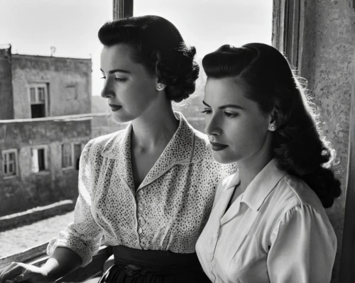 casablanca,rear window,1940 women,1950s,50s,vintage 1950s,vintage girls,50's style,jean simmons-hollywood,singer and actress,elizabeth taylor,1950's,women at cafe,vintage women,retro women,italians,1952,window pane,1940s,elizabeth taylor-hollywood,Photography,Documentary Photography,Documentary Photography 23