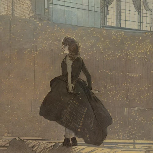 girl walking away,the girl at the station,john atkinson grimshaw,woman walking,victorian lady,victorian fashion,woman playing,girl in a long dress,girl in a historic way,little girl in wind,woman playing tennis,woman playing violin,the victorian era,kate greenaway,girl in a long dress from the back,girl in a long,suffragette,woman hanging clothes,a pedestrian,girl with a wheel,Art sketch,Art sketch,Traditional