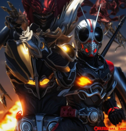 cynosbatos,mazda ryuga,iron blooded orphans,iron mask hero,fire red eyes,knight armor,swordsmen,drg,dragoon,spawn,red eyes,male mask killer,lancers,fire background,alien warrior,omega,vanitas,hym duo,armored,gundam,Photography,General,Realistic