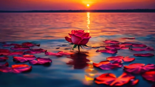 flower in sunset,flower water,water flower,water lotus,water rose,red water lily,flower of water-lily,pink water lilies,romantic rose,lotus flowers,lotus on pond,water lily flower,pink water lily,flower background,lotuses,lotus flower,sacred lotus,lotus blossom,splendor of flowers,landscape rose,Photography,General,Fantasy