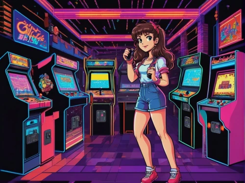 arcade game,arcade games,arcade,80s,retro girl,arcades,video game arcade cabinet,sega genesis,sega mega drive,90s,retro background,retro,gamecube,pinball,game room,nostalgic,retro styled,game illustration,snes,game boy,Unique,Pixel,Pixel 04