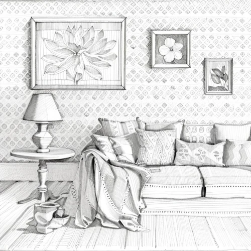 yellow wallpaper,bedroom,painting pattern,black and white pattern,damask background,background pattern,danish room,background vector,the little girl's room,hydrangea background,vintage wallpaper,shabby-chic,guest room,livingroom,vintage theme,children's bedroom,white room,checkered background,shabby chic,scrapbook background,Design Sketch,Design Sketch,Hand-drawn Line Art