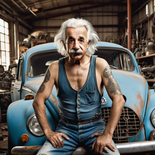 albert einstein,einstein,theory of relativity,car mechanic,auto repair,car repair,automobile repair shop,auto mechanic,relativity,mechanic,auto repair shop,physicist,bicycle mechanic,mechanical engineering,volkswagen beetle,automotive design,volkswagen new beetle,volkswagen,car-parts,geppetto