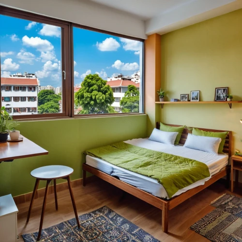 shared apartment,oria hotel,dormitory,guestroom,hotel hall,appartment building,hotelroom,boutique hotel,home interior,hostel,accommodation,modern room,children's bedroom,sky apartment,sleeping room,an apartment,guesthouse,eco hotel,guest room,green living,Photography,General,Realistic