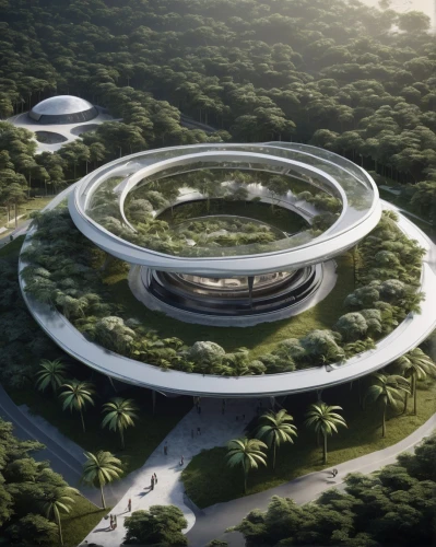 futuristic art museum,futuristic architecture,futuristic landscape,home of apple,sky space concept,solar cell base,helipad,jewelry（architecture）,modern architecture,futuristic,eco hotel,torus,hub,chinese architecture,3d rendering,millenium falcon,eco-construction,archidaily,circular ring,io centers,Photography,Documentary Photography,Documentary Photography 07