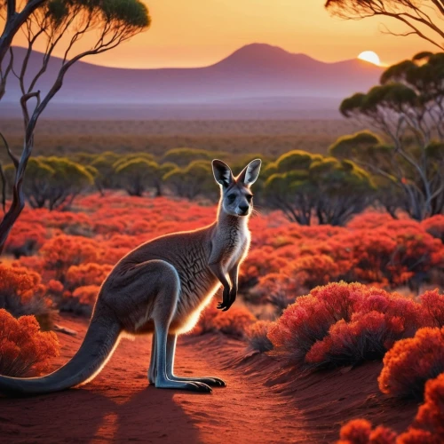 red kangaroo,eastern grey kangaroo,rednecked wallaby,kangaroo,australian wildlife,wallaby,bennetts wallaby,aussie,australia,kangaroos,cangaroo,macropus giganteus,south australia,macropus rufogriseus,australian mist,tasmania,marsupial,australia aud,macropodidae,madagascar,Conceptual Art,Fantasy,Fantasy 32