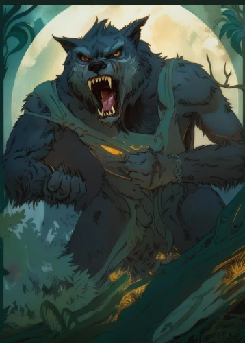 werewolf,werewolves,snarling,leopard's bane,wolfman,forest king lion,howling wolf,feral,druid,coloring outline,roaring,northrend,the wolf pit,devilwood,constellation wolf,roar,bear guardian,king of the jungle,ursa,wolf hunting,Conceptual Art,Fantasy,Fantasy 05
