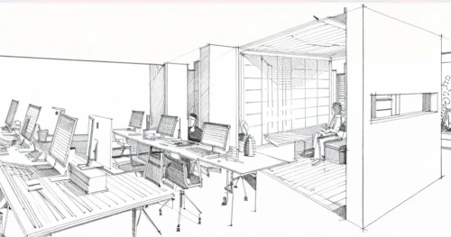 school design,working space,frame drawing,study room,offices,modern office,technical drawing,office line art,work space,conference room,lecture room,wireframe graphics,archidaily,lecture hall,architect plan,computer room,the server room,drawing course,3d rendering,workspace,Design Sketch,Design Sketch,Hand-drawn Line Art