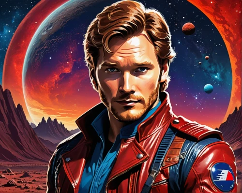 star-lord peter jason quill,guardians of the galaxy,solo,steve rogers,cg artwork,captain american,life stage icon,capitanamerica,mission to mars,red planet,red super hero,emperor of space,captain america,sci fiction illustration,atom,development icon,portrait background,captain,astropeiler,phone icon,Conceptual Art,Sci-Fi,Sci-Fi 20