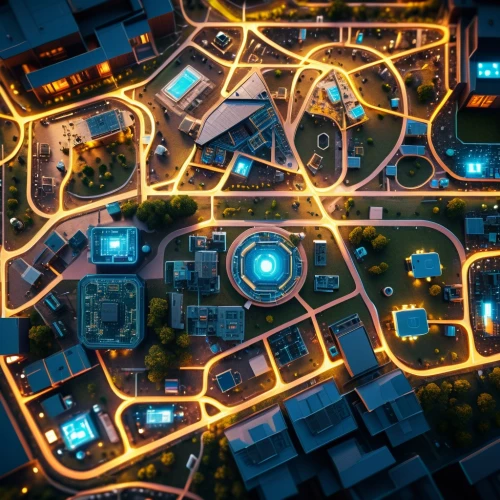map icon,city blocks,transistor,tileable,roundabout,maze,street map,city map,intersection,city at night,mapped,maps,fantasy city,town planning,development concept,circuitry,roofs,aerial landscape,the tile plug-in,cartography,Photography,General,Sci-Fi