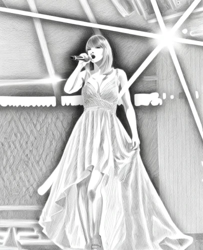 jazz singer,photo art,celtic woman,blues and jazz singer,singer,celtic harp,colourless,backing vocalist,black and white photo,singing,photo effect,grayscale,trisha yearwood,art deco woman,harpist,sing,gray-scale,photo shoot with edit,acoustics,comic halftone woman,Design Sketch,Design Sketch,Character Sketch