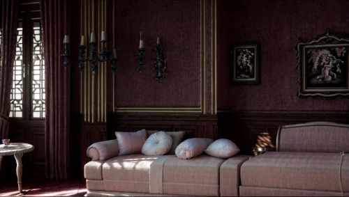 ornate room,sitting room,interiors,interior decor,napoleon iii style,chateau margaux,billiard room,danish room,royal interior,victorian,doll's house,chaise lounge,luxury decay,livingroom,empty interior,interior decoration,victorian style,settee,sofa set,armchair