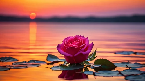 flower in sunset,pink water lily,lotus on pond,romantic rose,red water lily,water rose,water lotus,pink water lilies,water lily flower,landscape rose,lotuses,lotus flowers,flower of water-lily,water lily,lotus flower,lotus blossom,sacred lotus,flower water,pink rose,pond flower,Photography,General,Natural