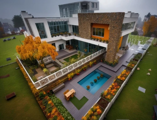 modern house,cube house,build by mirza golam pir,corten steel,modern architecture,cubic house,model house,eco hotel,3d rendering,modern building,mansion,roof garden,artificial grass,golf hotel,residential house,mid century house,school design,luxury home,render,appartment building,Photography,General,Realistic