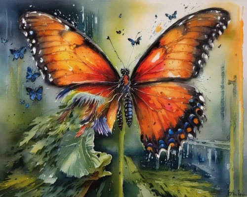 orange butterfly,butterflies,passion butterfly,tropical butterfly,peacock butterflies,butterfly background,ulysses butterfly,butterfly,aurora butterfly,julia butterfly,lepidoptera,morpho butterfly,butterfly green,butterfly floral,isolated butterfly,rainbow butterflies,metamorphosis,oil painting on canvas,morpho peleides,butterfly swimming,Illustration,Paper based,Paper Based 03