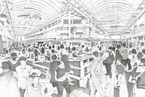 harrods,crowd of people,market introduction,large market,bullring,crowds,fuller's london pride,property exhibition,heathrow,the market,prospects for the future,upper market,london underground,osaka station,panopticon,crowd,monarch online london,waverley,whitespace,market,Design Sketch,Design Sketch,Hand-drawn Line Art