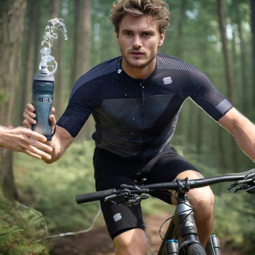 cross-country cycling,bicycle clothing,mtb,mountain bike racing,oxygen bottle,mountain bike,mountain biking,bicycle jersey,cross country cycling,cycle polo,cyclist,sexy athlete,cycling shorts,bicycle seatpost,cycle sport,cycling,sports drink,glass bottle free,to go biking,bicycle mechanic,Male,Northern Europeans,Messy Tousled