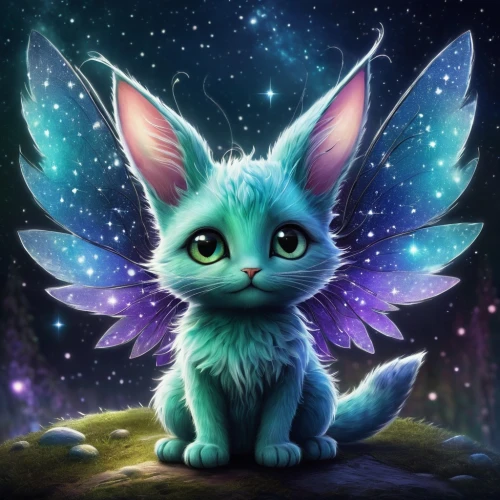 navi,fairy galaxy,capricorn kitz,faerie,strix nebulosa,ori-pei,fennec,antasy,fantasy portrait,twitch icon,gryphon,edit icon,pixie,stitch,fae,faery,cute cartoon character,knuffig,growth icon,rabbit owl,Illustration,Abstract Fantasy,Abstract Fantasy 01