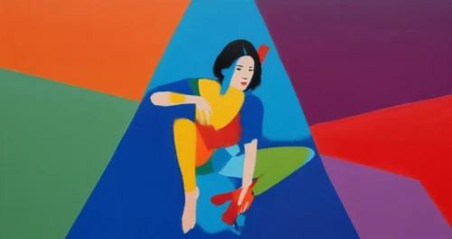 advertising figure,shirakami-sanchi,woman in the car,woman sitting,three primary colors,girl-in-pop-art,mari makinami,woman pointing,girl in a long,panoramical,woman hanging clothes,slide canvas,cool pop art,figure skating,color wall,mural,bouldering mat,wall painting,saturated colors,modern pop art,Illustration,Vector,Vector 07