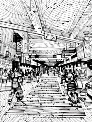 wireframe graphics,the dubai mall entrance,transport hub,wireframe,shopping mall,mono-line line art,comic style,shopping street,harbour city,comic halftone,mall of indonesia,the market,souq,osaka station,market introduction,large market,market,bullring,shopping center,urbanization,Design Sketch,Design Sketch,None