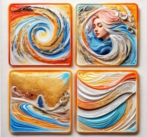 art soap,marshmallow art,tea art,five elements,ceramic tile,four seasons,pour,soaps,swirls,colorful pasta,beer coasters,watercolor seashells,wall plate,glass painting,swirling,handmade soap,rainbow waves,sirens,soap,elements