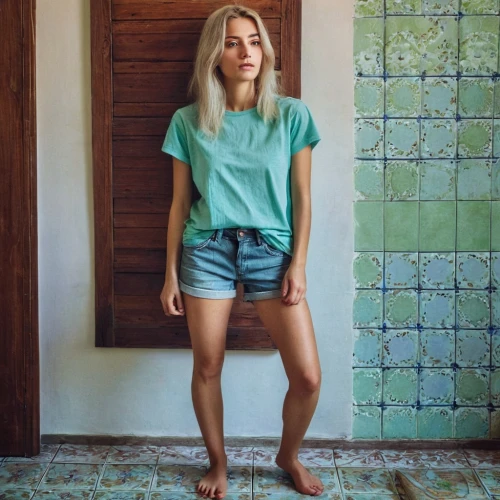 in shorts,turquoise,shorts,in green,jean shorts,turquoise wool,jade,looking through legs,color turquoise,beautiful legs,teal,bermuda shorts,in a shirt,paloma,genuine turquoise,bare legs,blue and green,green and blue,heather green,legs,Photography,Documentary Photography,Documentary Photography 25