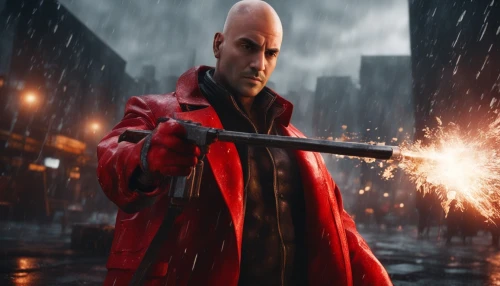 red hood,red coat,dodge warlock,kingpin,fury,daredevil,monk,red cape,man in red dress,spike,enzo,renegade,red matrix,red super hero,rain of fire,janitor,sanshou,maxlrain,angry man,red double