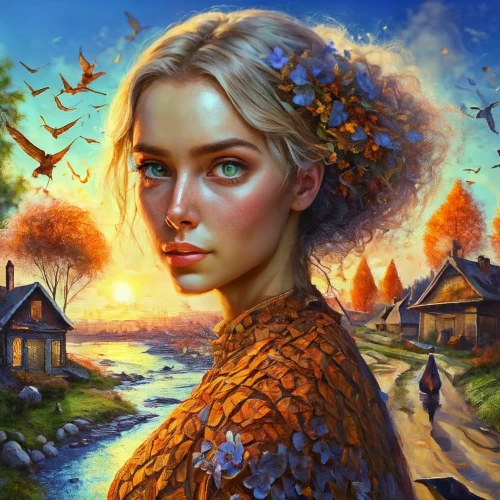 fantasy portrait,fantasy art,fantasy picture,world digital painting,mystical portrait of a girl,girl with tree,romantic portrait,portrait background,girl with bread-and-butter,rosa ' amber cover,fae,eufiliya,girl portrait,elsa,vanessa (butterfly),fantasy woman,autumn icon,della,girl in flowers,portrait of a girl