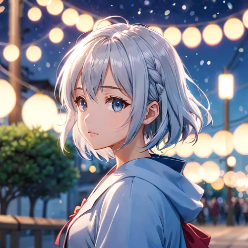 rei ayanami,yuki nagato sos brigade,violet evergarden,piko,aqua,honolulu,sanya,dusk background,sakura background,kimono,japanese sakura background,starry sky,clear night,would a background,darjeeling,cg artwork,winterblueher,starry,city lights,portrait background,Anime,Anime,Realistic