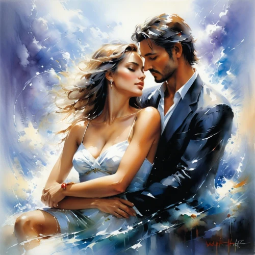 romantic portrait,romantic scene,hot love,latin dance,amorous,love in air,art painting,romantic look,love in the mist,oil painting on canvas,love couple,beautiful couple,photo painting,love angel,valse music,italian painter,you are always in my heart,honeymoon,fantasy picture,couple in love,Conceptual Art,Oil color,Oil Color 03