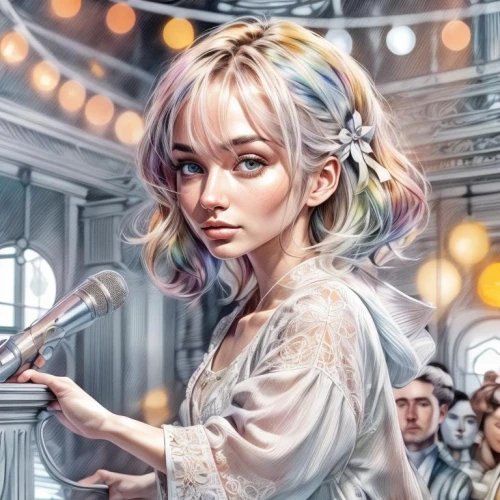 lily-rose melody depp,valerian,girl with speech bubble,elsa,digital painting,world digital painting,fantasy portrait,the girl at the station,paris cafe,cg artwork,cinderella,blonde girl,girl in the kitchen,blond girl,watercolor paris balcony,sci fiction illustration,blonde woman,portrait of a girl,watercolor cafe,digital art