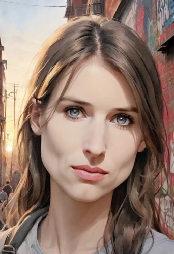 portrait background,the girl's face,digital compositing,city ​​portrait,woman face,samara,katniss,portrait of a girl,photo painting,hollywood actress,cgi,lori,beautiful face,girl in a long,athene brama,world digital painting,belarus byn,adobe photoshop,woman's face,angel face,Digital Art,Watercolor