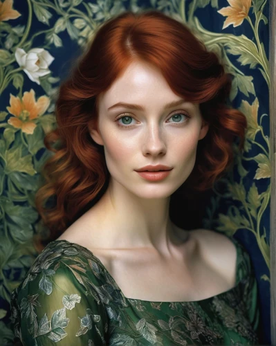 portrait of a girl,fantasy portrait,romantic portrait,lilian gish - female,rose woodruff,redhead doll,jane austen,oil painting,mystical portrait of a girl,girl in flowers,flora,redheads,victorian lady,young woman,merida,poison ivy,red-haired,lillian gish - female,girl in the garden,ginger rodgers,Photography,Black and white photography,Black and White Photography 06